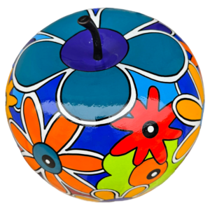 pomme déco pour une décoration intérieure design et moderne. Pièces de collections uniques pour des objets déco colorés en édition limitée par Sofi, artiste peintre France dans les pyrénées orientales 66