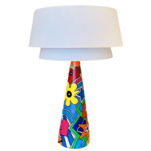 lampe à poser design originale et colorée par Sofi Francerie, artiste designer perpignan, claira dans les pyrénées orientales 66