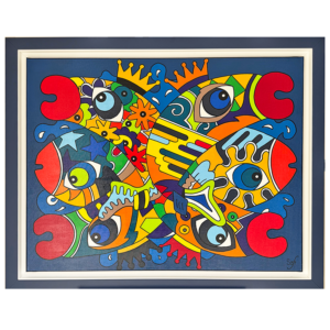 Tableau collection Bord de mer par Sofi, artiste peintre France pour des toiles colorées modernes, toile colorée, tableau coloré moderne et original