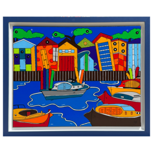 Tableau collection Bord de mer par Sofi, artiste peintre France pour des toiles colorées modernes, toile colorée, tableau coloré moderne et original