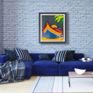 Tableau collection Bord de mer par Sofi, artiste peintre France pour des toiles colorées modernes, toile colorée, tableau coloré moderne et original