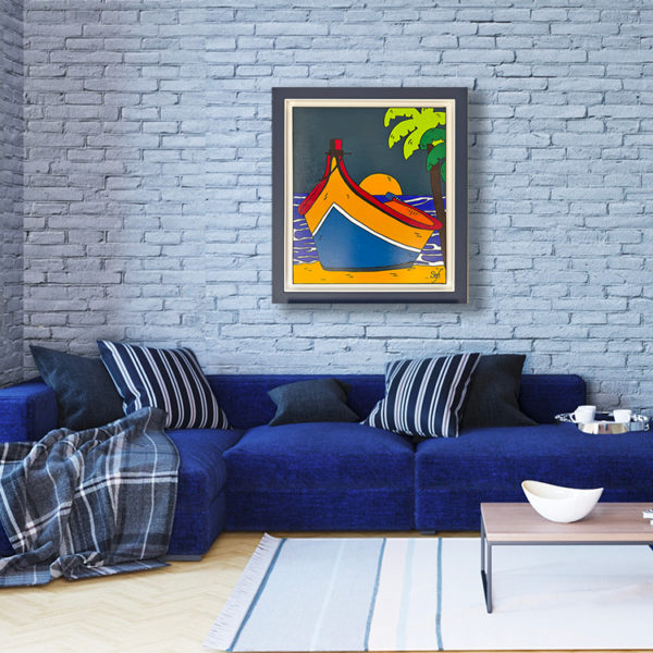 Tableau collection Bord de mer par Sofi, artiste peintre France pour des toiles colorées modernes, toile colorée, tableau coloré moderne et original