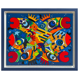 Tableau collection Bord de mer par Sofi, artiste peintre France pour des toiles colorées modernes, toile colorée, tableau coloré moderne et original