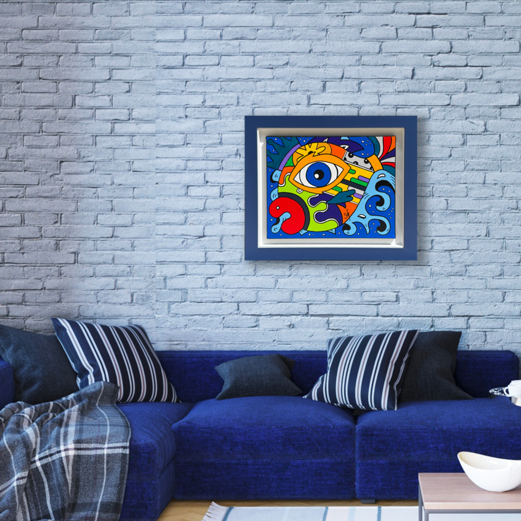 Tableau collection Bord de mer par Sofi, artiste peintre France pour des toiles colorées modernes, toile colorée, tableau coloré moderne et original