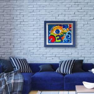 Tableau collection Bord de mer par Sofi, artiste peintre France pour des toiles colorées modernes, toile colorée, tableau coloré moderne et original