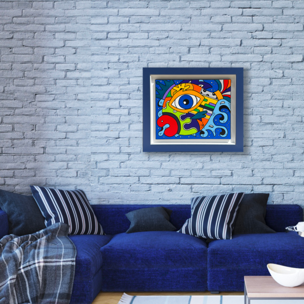 Tableau collection Bord de mer par Sofi, artiste peintre France pour des toiles colorées modernes, toile colorée, tableau coloré moderne et original