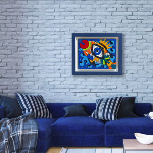 Tableau collection Bord de mer par Sofi, artiste peintre France pour des toiles colorées modernes, toile colorée, tableau coloré moderne et original