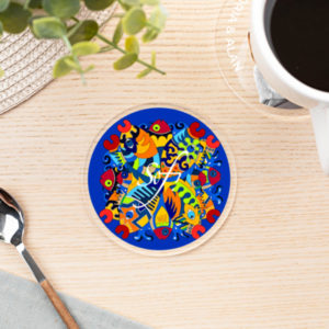 sous verres collection good fish - sous-verres colorés sur le thème des poissons, sous verre mer
