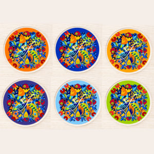 sous verre collection good fish - sous-verres colorés sur le thème des poissons, sous verre mer