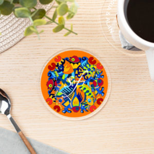 sous verres collection good fish - sous-verres colorés sur le thème des poissons, sous verre mer