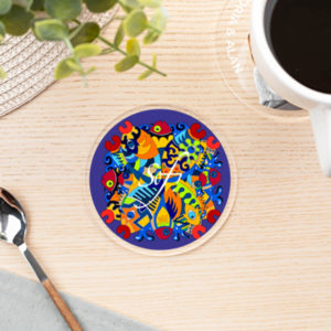 sous verres collection good fish - sous-verres colorés sur le thème des poissons, sous verre mer